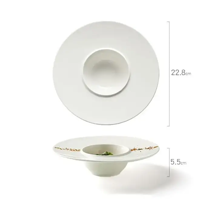Assiette à dîner ronde en céramique