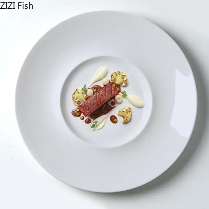 Assiette à manger ronde en céramique