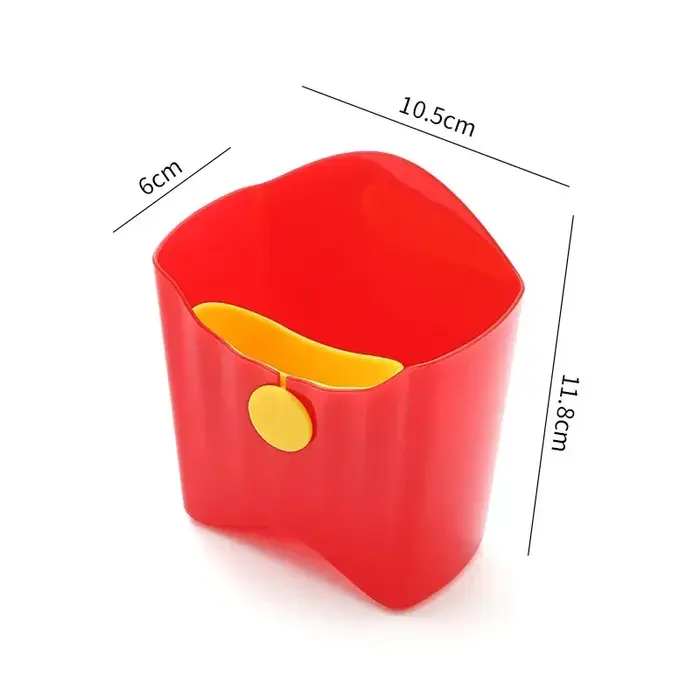 Gobelet portable en plastique pour frites