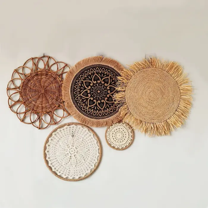 Assiette tissée d'algues de mer