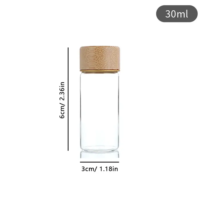 【Peace】Conteneur de stockage pour grains de café en verre avec outil en bois
