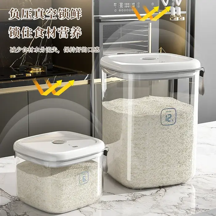 Seau à riz sous vide, cuisine