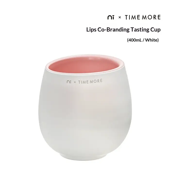 Timemore × Ni Wares Tasse de dégustation en céramique à double rebord pour espresso
