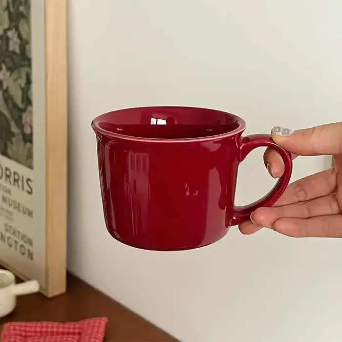 Tasse à café en céramique rétro simple