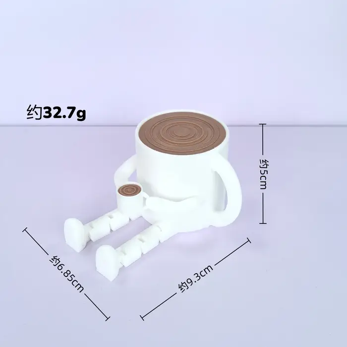 Ornement créatif en forme de grain de café imprimé en 3D