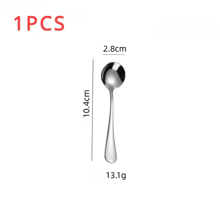 6 pièces de cuillère à expresso, mini cuillère à café en acier inoxydable de 4.7 pouces, cuillère à 