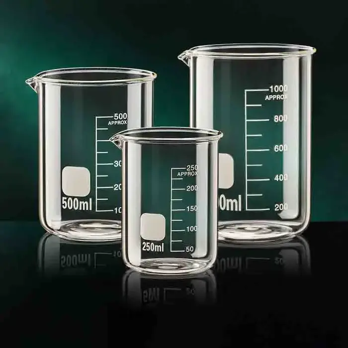 Grande Capacité Tasse à Mesurer en Verre de Haute Borosilicate Transparente Gobelet Gradué Résistant à la Chaleur Multifonctionnel