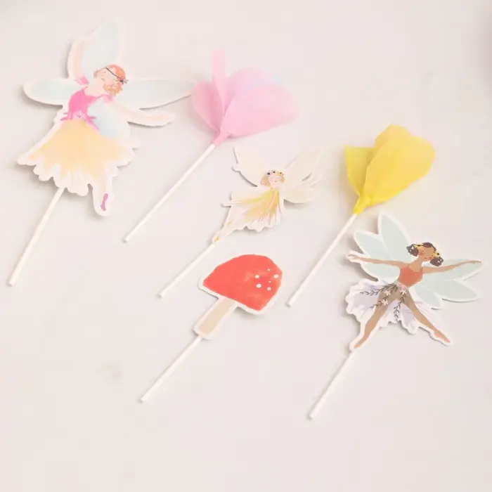 Ensemble de vaisselle Elf Flower Fairy pour fête d'anniversaire