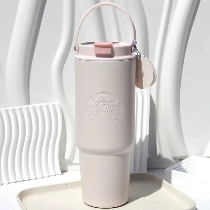 Gobelet isotherme Starbucks rose de 900 ml