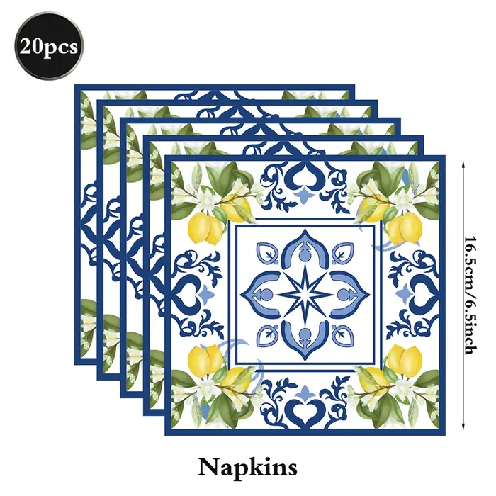 Vaisselle jetable Lemon Party
