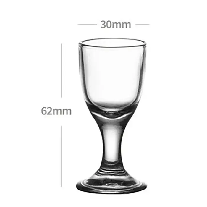 Ensemble de tasses à vin transparentes de 10ml