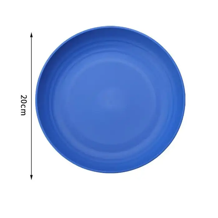Ensemble de vaisselle de pique-nique réutilisable en plastique pour 4 personnes