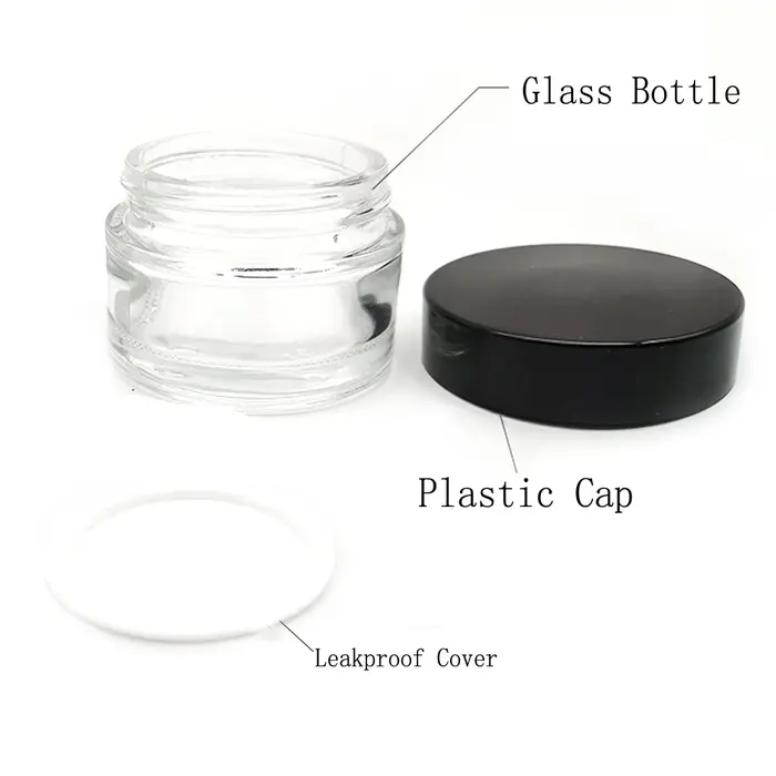 Pot en verre de 5ml, 20 pièces, conteneur de maquillage, bouteilles de crème pour le visage, boîte d
