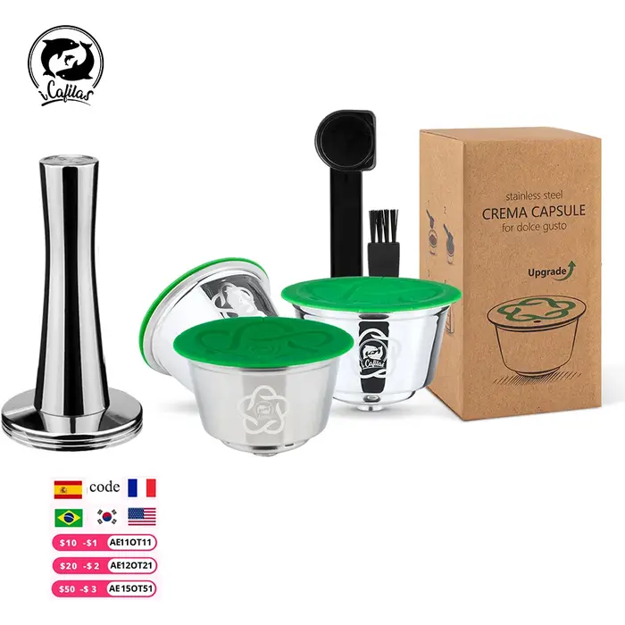 ICafilas Capsule de café réutilisable Dolce Gusto 3ème