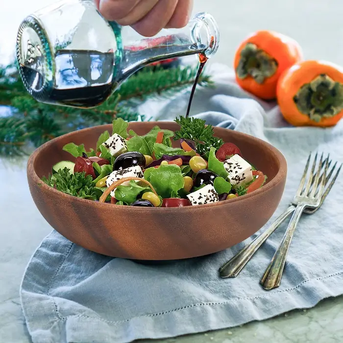 Bol à salade en bois massif
