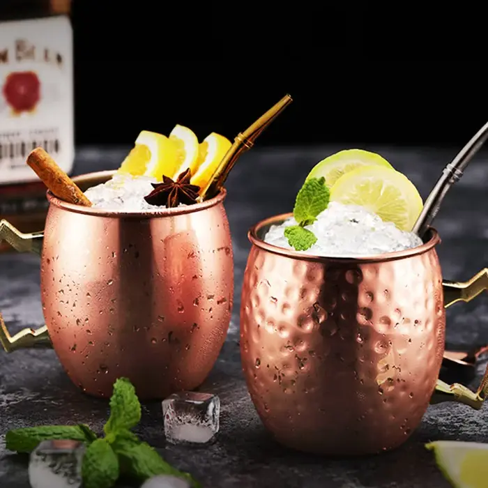 Mules de moscou en acier