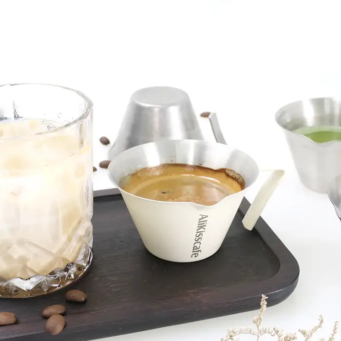 Tasse doseuse à expresso en acier inoxydable de 100ml