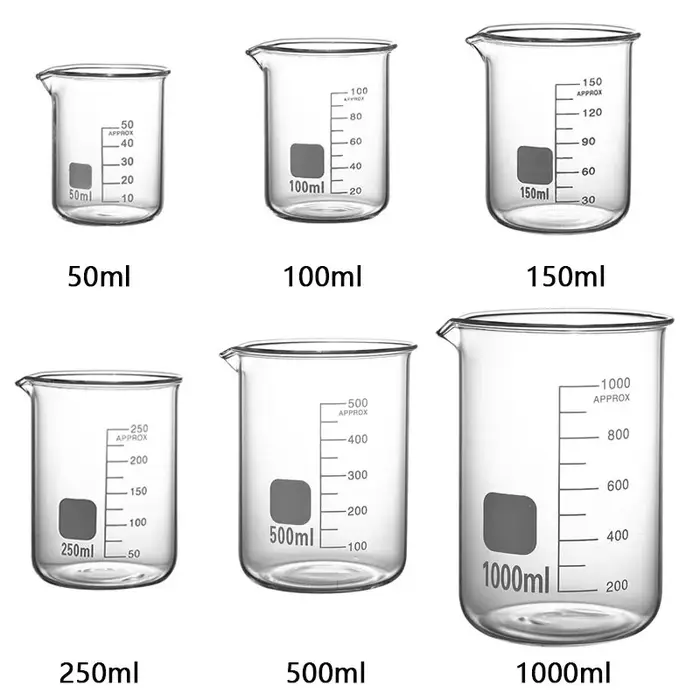 Bécher en verre borosilicate résistant à la chaleur YWDL