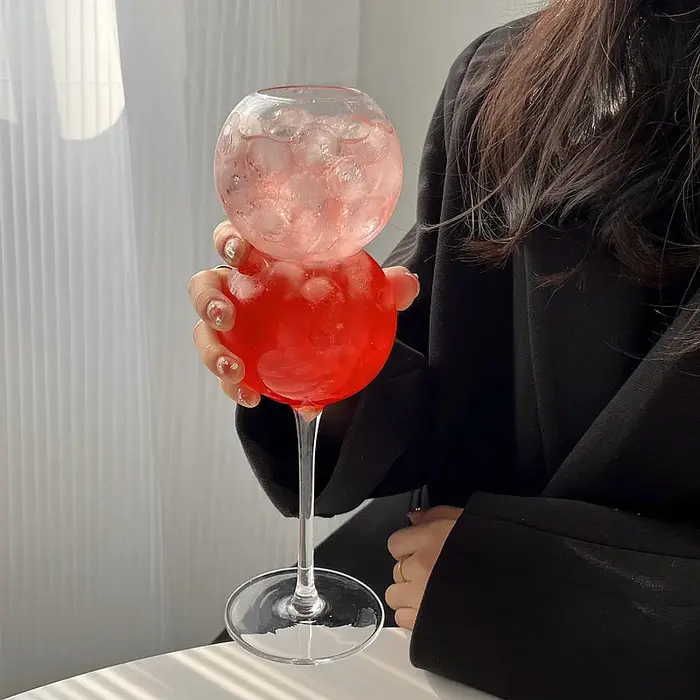 Gobelet créatif Bubble Ball Cocktail, Champagne, Vin, Jus de fruit, Lait, Whisky, Brandy, Verres, Ta