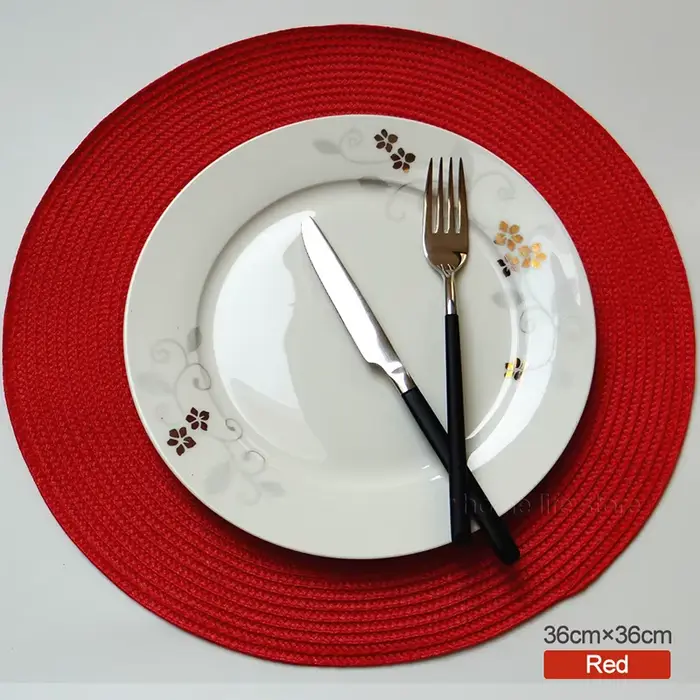 Ensemble de sets de table ronds