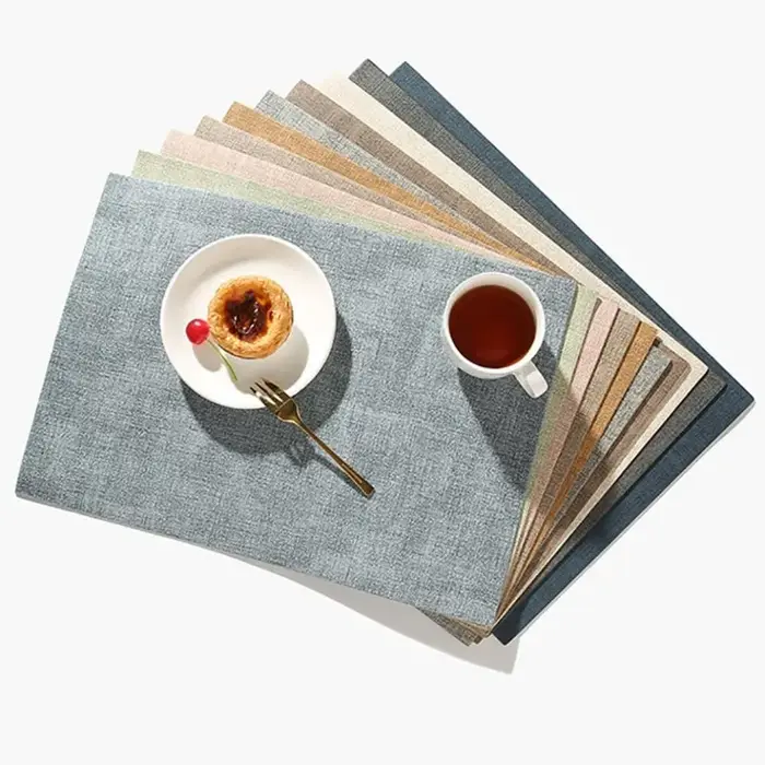 Napperon, napperons Double face en simili cuir – Tapis de table de style nordique pour la maison et le restaurant