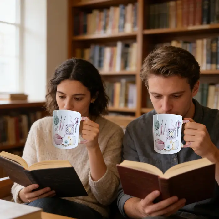 Tasse à café en céramique fantaisie 330 ml