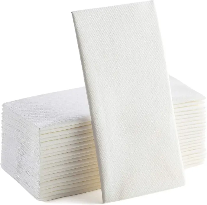 Serviettes en papier à sensation de lin longue