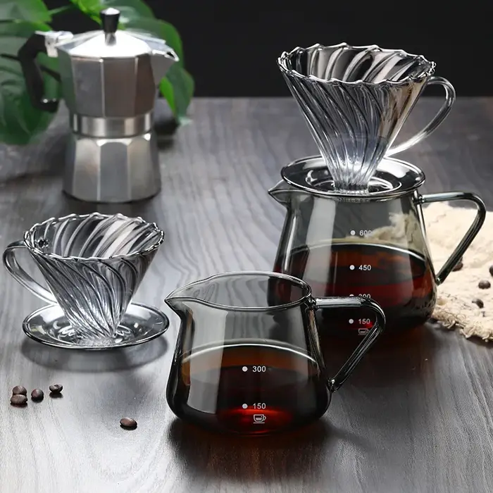 Cafetière en verre réutilisable