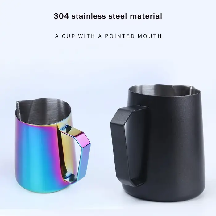 Tasse à café latte art 450ml/600ml en acier inoxydable 304