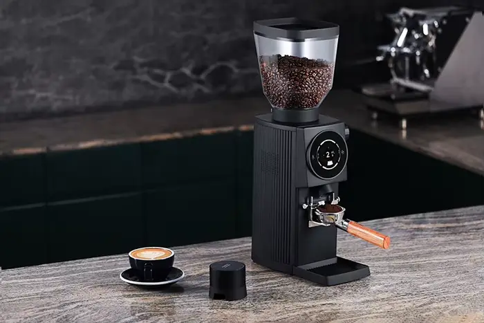 Moulin à café commercial électronique noir G83E