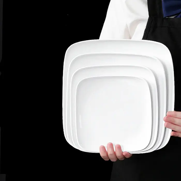 Plats carrés de restauration rapide