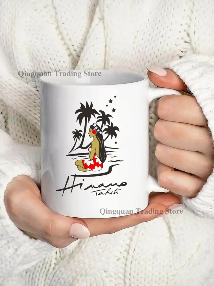 Hinano Tahiti bière émaillée tasse à café