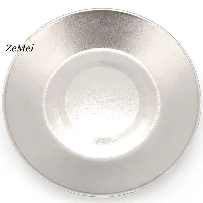 Assiette à pâtes double couche en titane pur motif fleur de glace