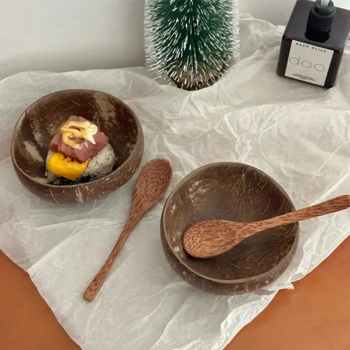 【Peace】Bol en noix de coco naturel