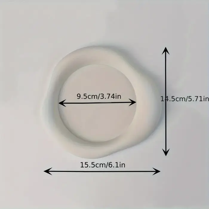 Sous-verre Cloudy Cup - Isolant en silicone souple pour tasses à café - Lavable à la main