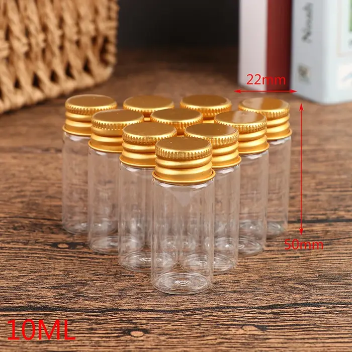 Bouteilles en verre avec couvercles en aluminium