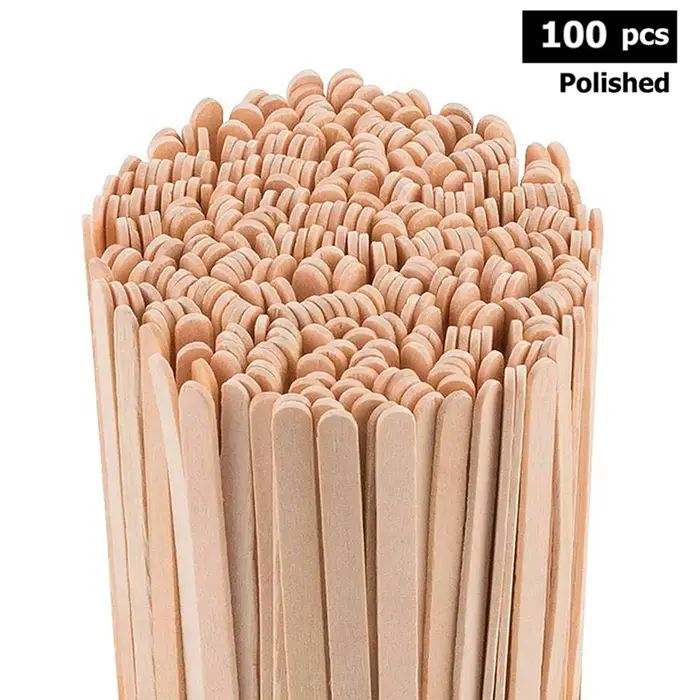 200Pcs 5.5 pouces agitateurs à café bâtons-bois naturel écologique