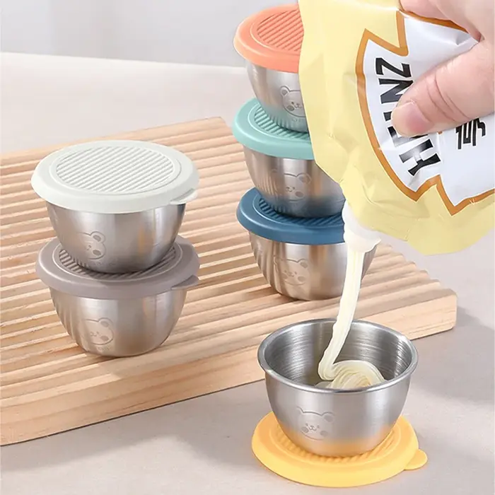 Tasse à Sauce Portable pratique en acier inoxydable