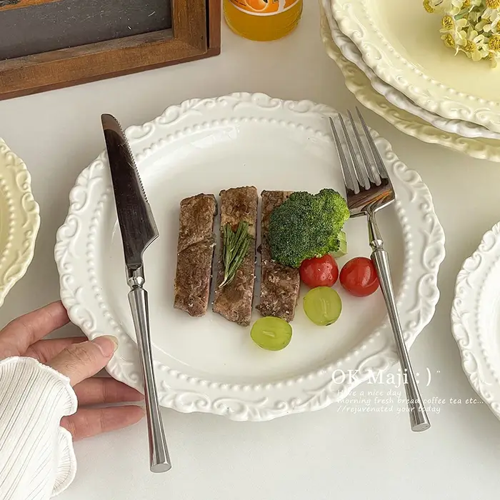 Assiette à manger en Relief haut de gamme