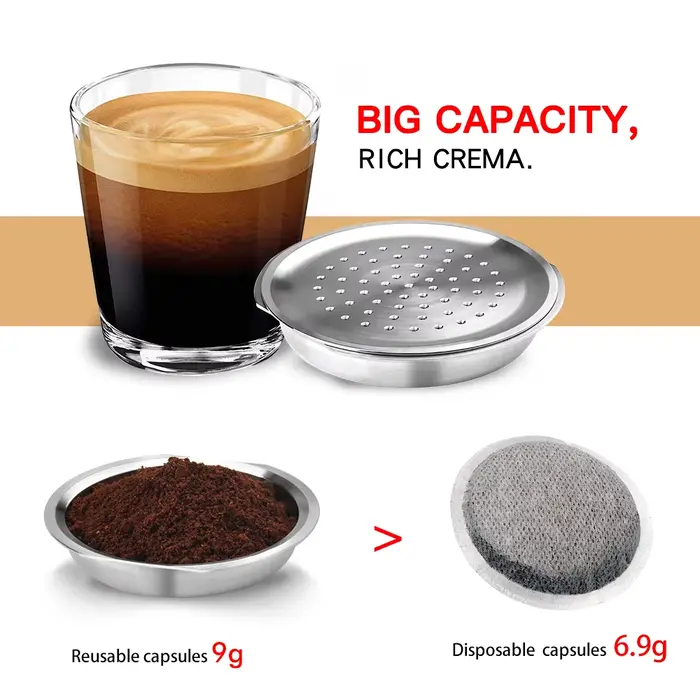 Capsules senseo Capsules de café réutilisables en acier inoxydable 304