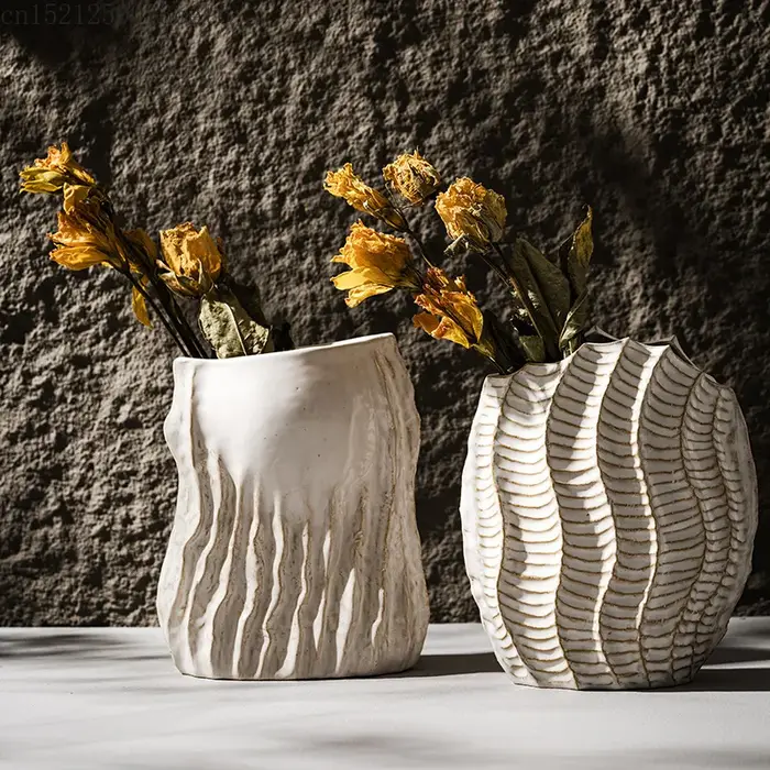 Vase en céramique Vintage Style Wabi Sabi