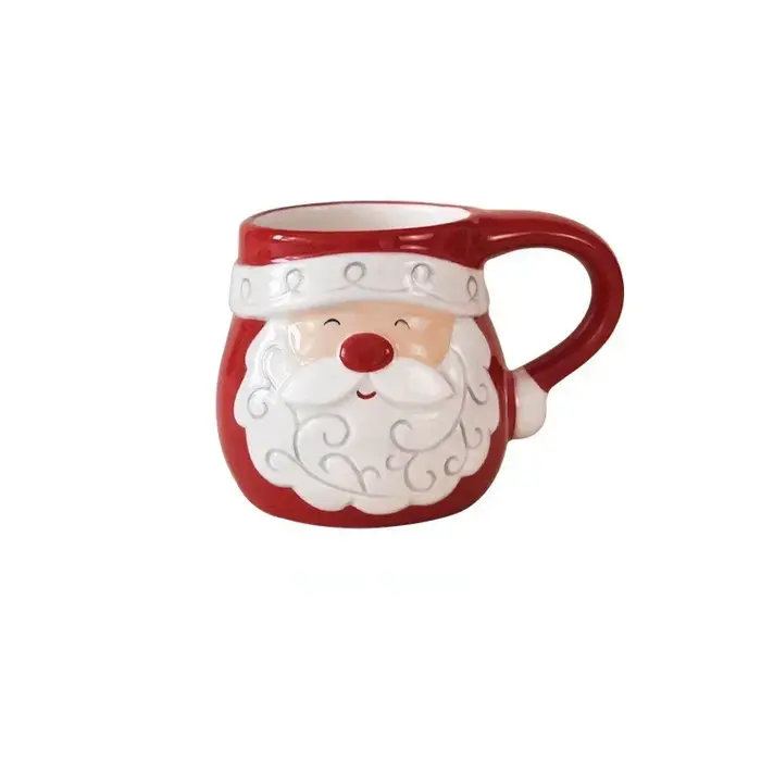 Tasse à café en céramique de Noël pour enfants, tasse à lait en relief Elk, moule du père Noël, peti