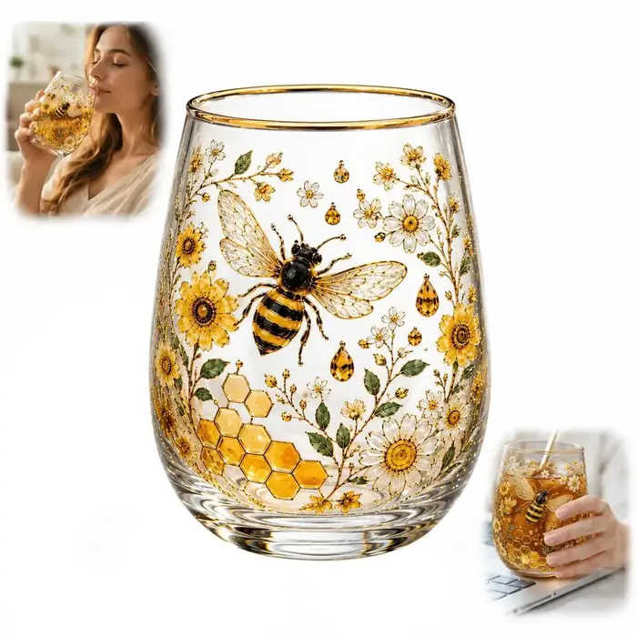 Nouvelles tasses à thé en verre à motif floral