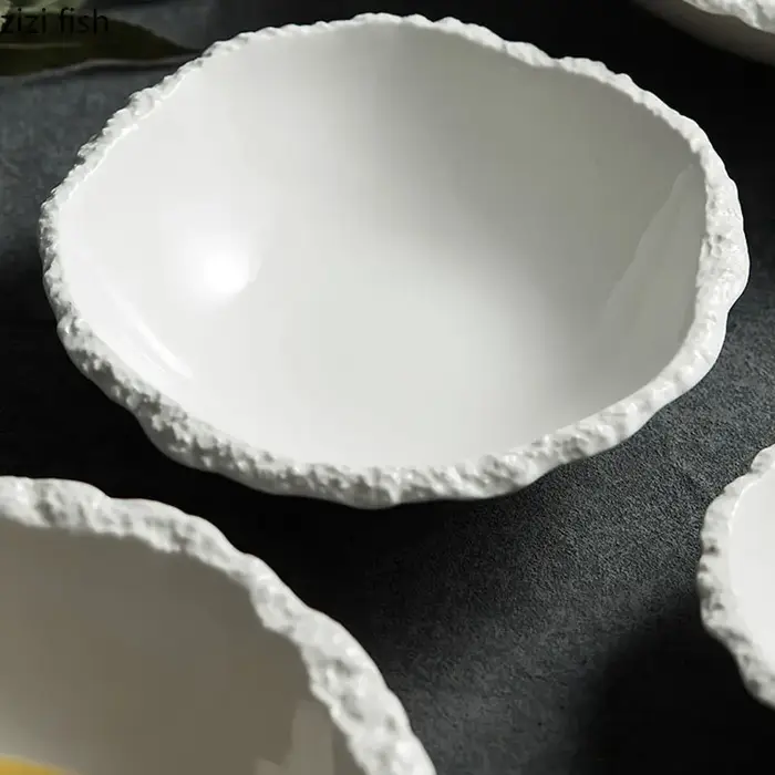 Bol à soupe en céramique blanc Simple