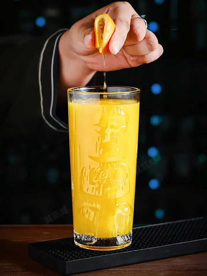 Bar Tiki Lunettes Tiki Mug - Gobelets transparents en verre de style hawaïen