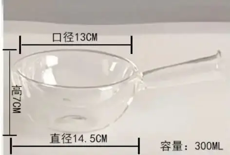 Bols à salade en verre faits à la main