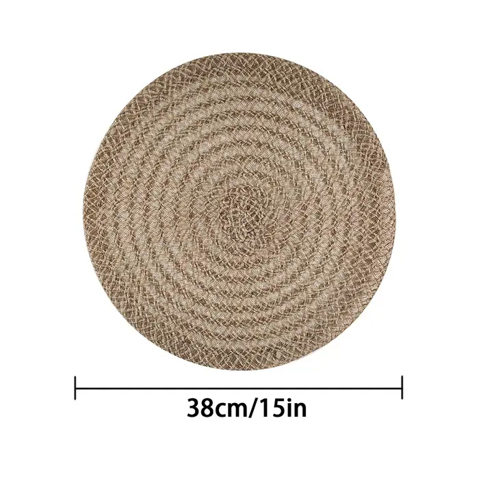 4/6 napperons de noël Jute pour Table à manger vacances de noël Thanksgiving tapis de Table lavables