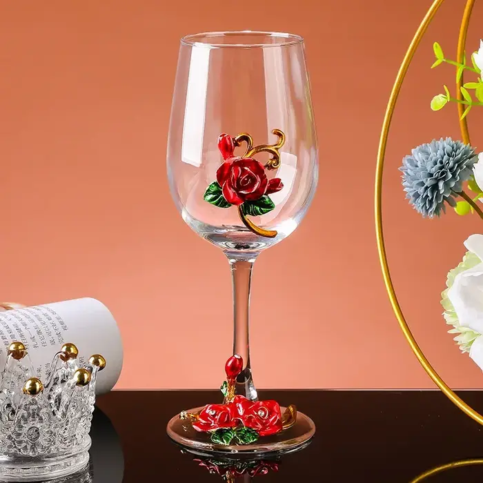 Verres à gobelet en émail cristal de luxe