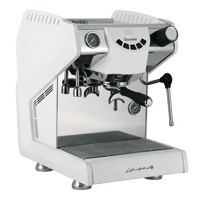 Machine à expresso italienne haut de gamme à double chaudière avec système d'extraction commerciale 58Pro pour usage domestique et commercial