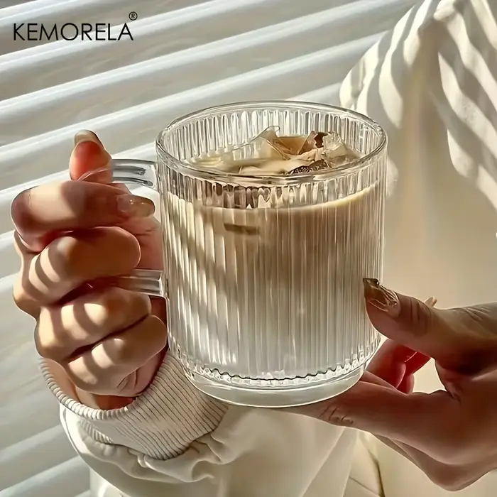 EllMORELA-Tasse à Café Verticale en Verre Mars